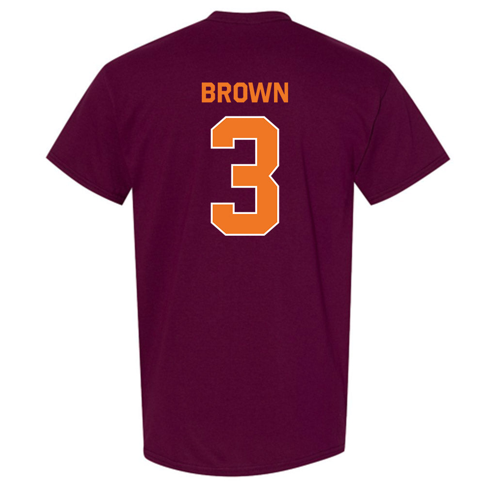 Virginia Tech - NCAA Football : Que'Sean Brown - Classic Shersey T-Shirt-3