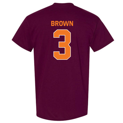 Virginia Tech - NCAA Football : Que'Sean Brown - Classic Shersey T-Shirt-3