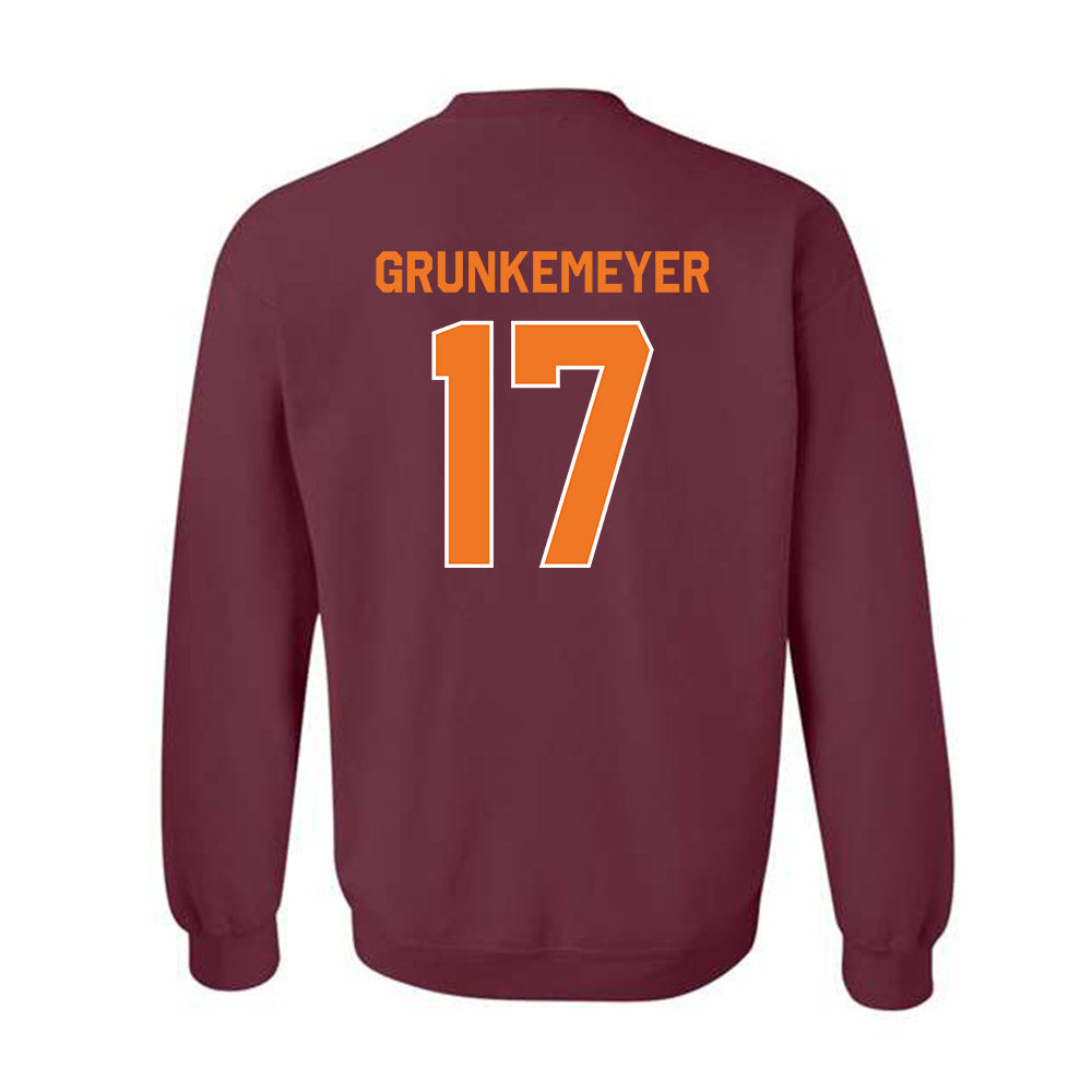 Virginia Tech - NCAA Football : Ethan Grunkemeyer - Classic Shersey Crewneck Sweatshirt-3
