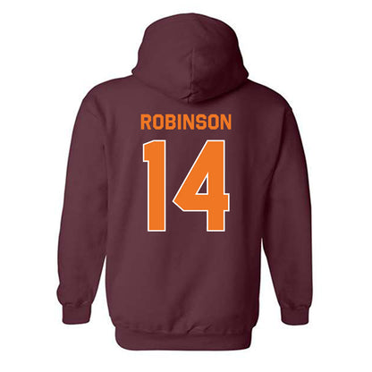 Virginia Tech - NCAA Football : Sheldon Robinson - Classic Shersey Hooded Sweatshirt-3