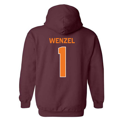 Virginia Tech - NCAA Women's Basketball : Carleigh Wenzel - Classic Shersey Hooded Sweatshirt-3