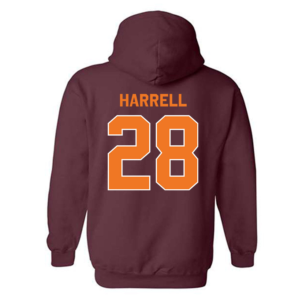 Virginia Tech - NCAA Football : Knahlij Harrell - Classic Shersey Hooded Sweatshirt-3