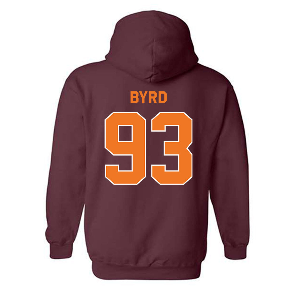 Virginia Tech - NCAA Football : Cole Byrd - Classic Shersey Hooded Sweatshirt-3