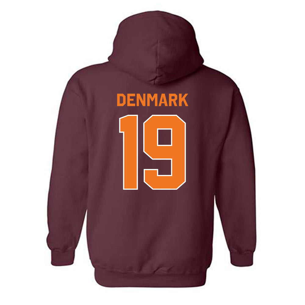Virginia Tech - NCAA Football : Tyseer Denmark - Classic Shersey Hooded Sweatshirt-3