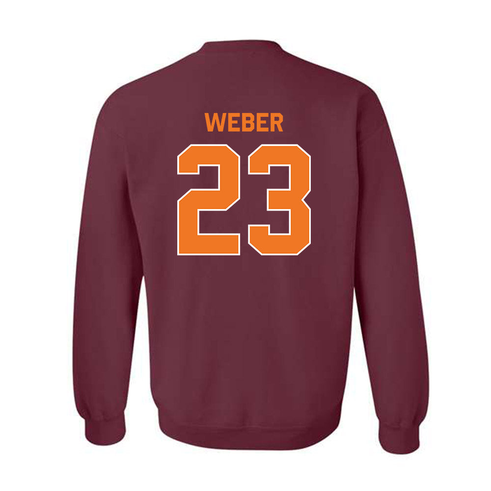 Virginia Tech - NCAA Baseball : Ben Weber - Classic Shersey Crewneck Sweatshirt-1