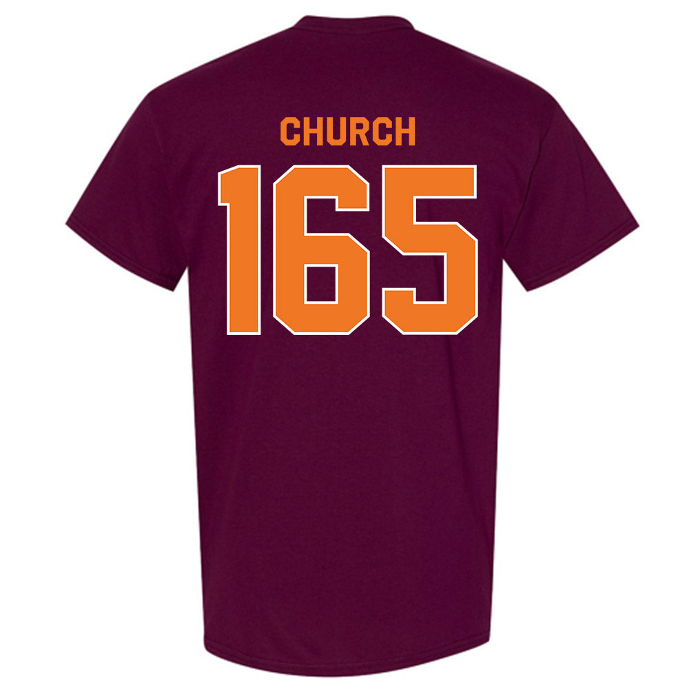 Virginia Tech - NCAA Wrestling : Mac Church - Classic Shersey T-Shirt-1