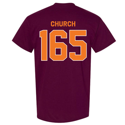 Virginia Tech - NCAA Wrestling : Mac Church - Classic Shersey T-Shirt-1