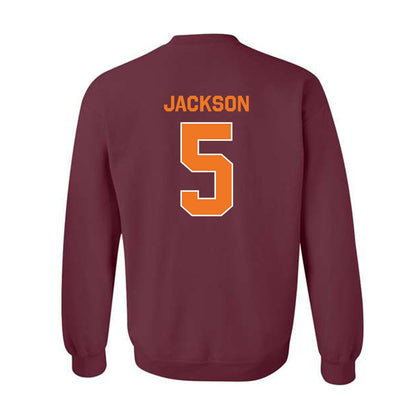 Virginia Tech - NCAA Football : Marlion Jackson - Classic Shersey Crewneck Sweatshirt-3