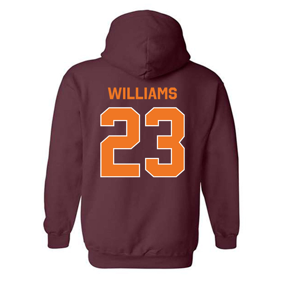Virginia Tech - NCAA Football : Thomas Williams - Classic Shersey Hooded Sweatshirt-3