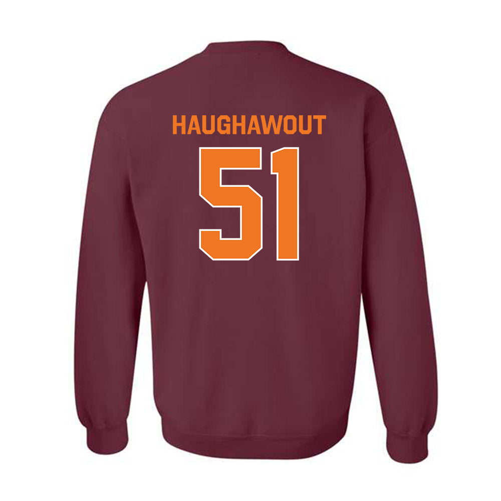 Virginia Tech - NCAA Football : Elijah Haughawout - Classic Shersey Crewneck Sweatshirt-3