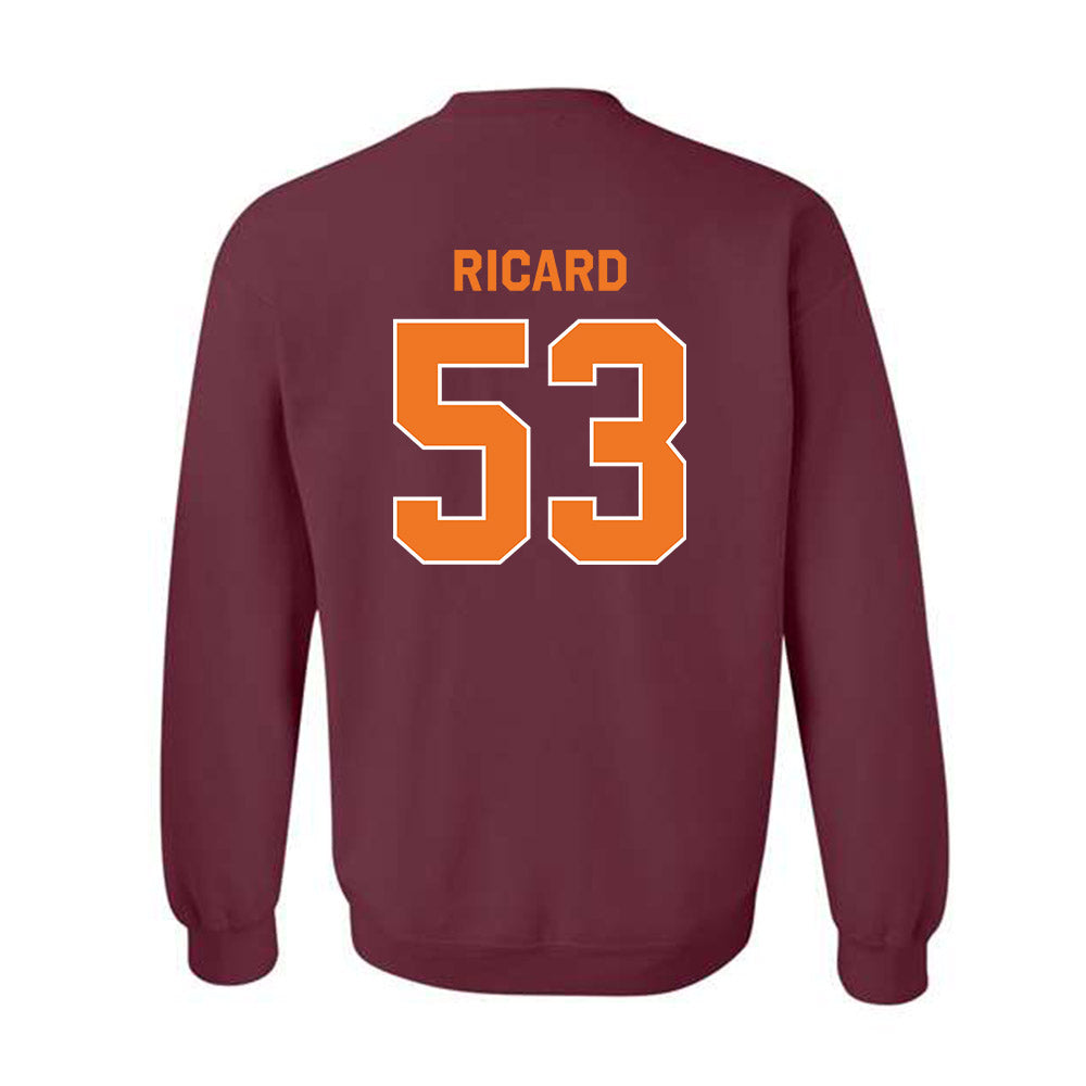 Virginia Tech - NCAA Football : Tommy Ricard - Classic Shersey Crewneck Sweatshirt-3