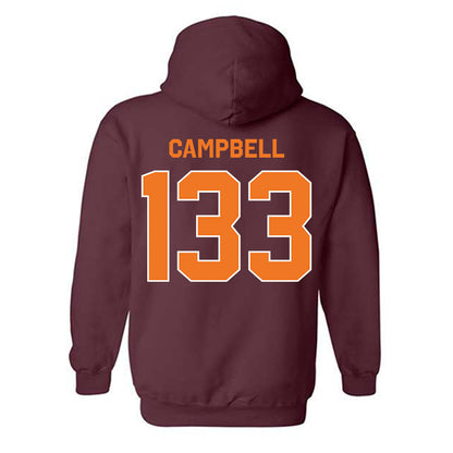 Virginia Tech - NCAA Wrestling : Dillon Campbell - Classic Shersey Hooded Sweatshirt-1