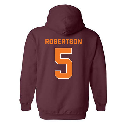Virginia Tech - NCAA Baseball : Aiden Robertson - Classic Shersey Hooded Sweatshirt-1