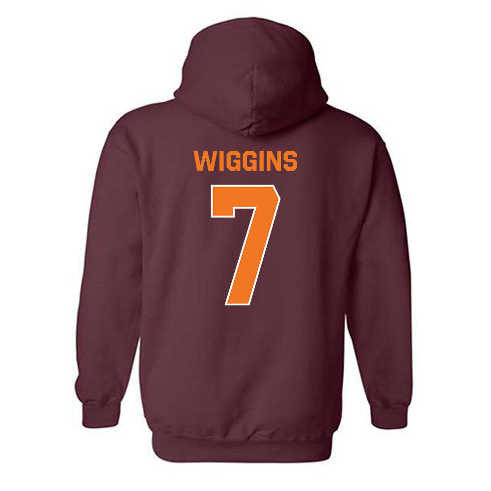 Virginia Tech - NCAA Football : Chanz Wiggins - Classic Shersey Hooded Sweatshirt-1