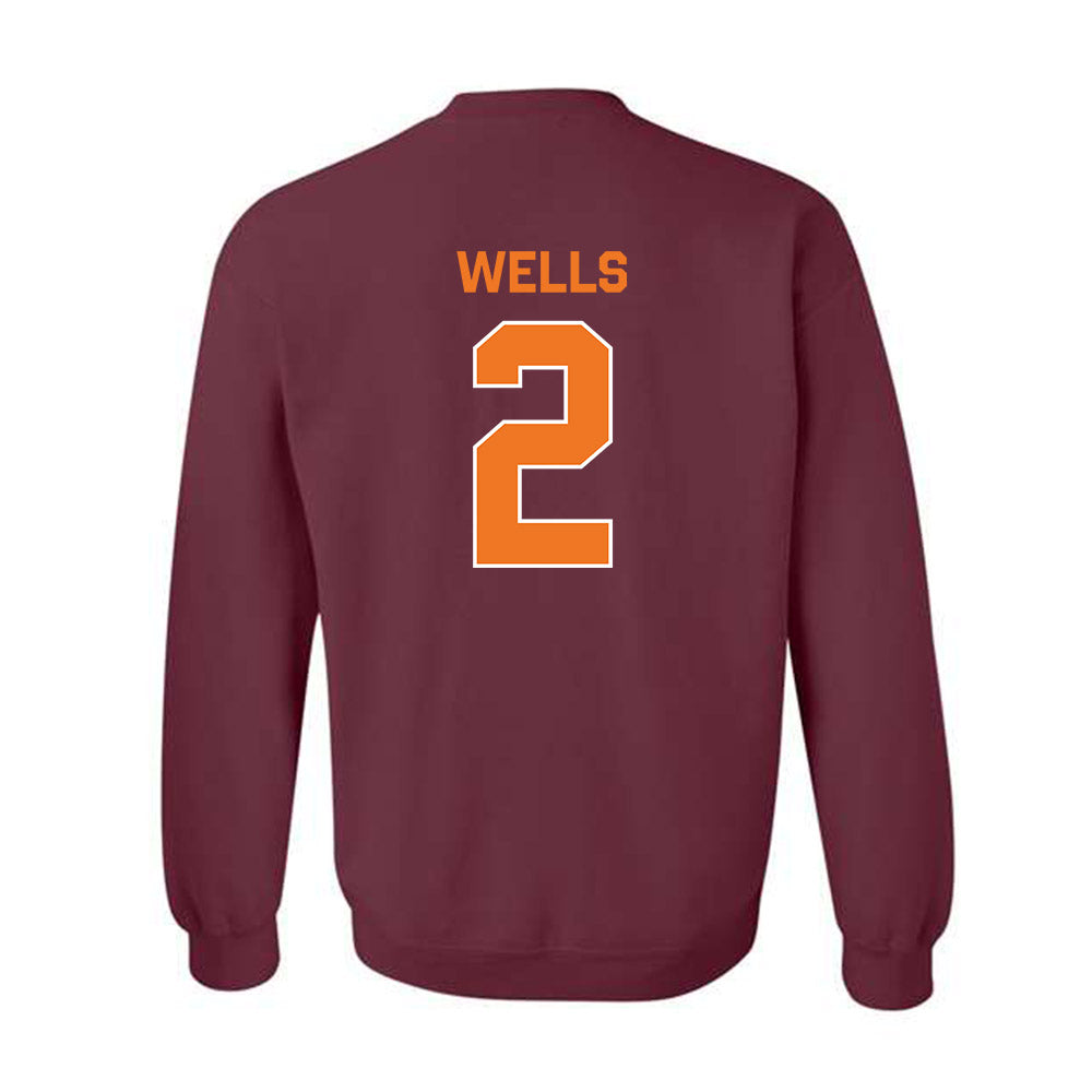 Virginia Tech - NCAA Women's Basketball : Leila Wells - Classic Shersey Crewneck Sweatshirt-1