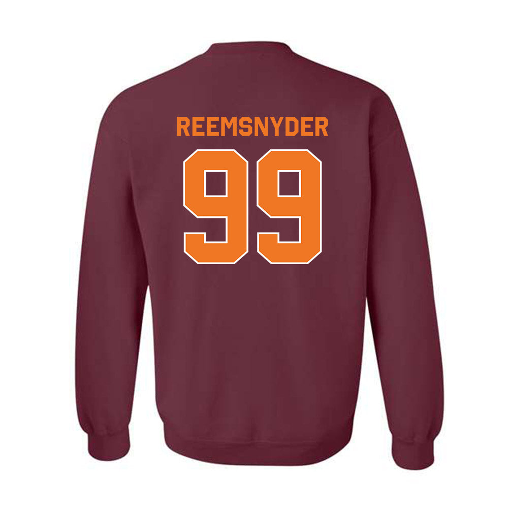 Virginia Tech - NCAA Football : Cole Reemsnyder - Classic Shersey Crewneck Sweatshirt-1