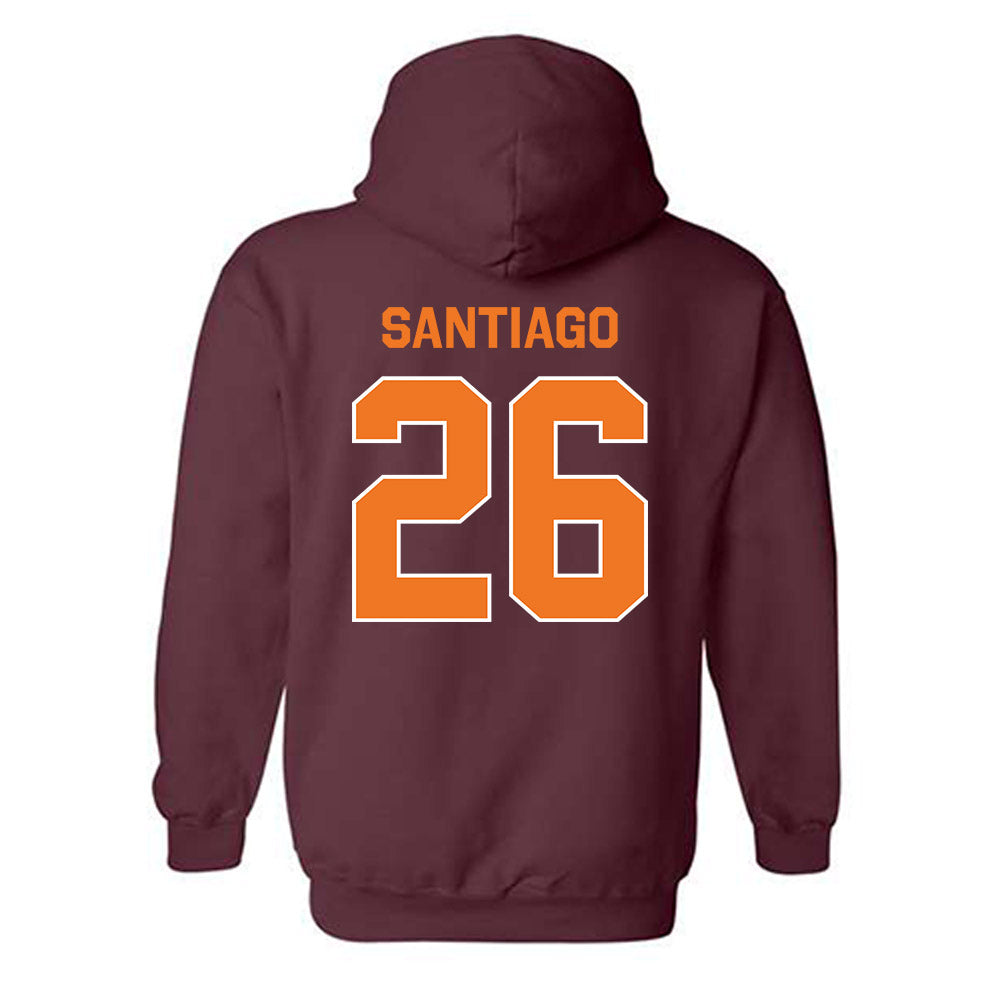 Virginia Tech - NCAA Football : Antwone Santiago - Classic Shersey Hooded Sweatshirt-1