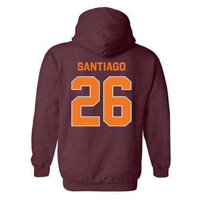 Virginia Tech - NCAA Football : Antwone Santiago - Classic Shersey Hooded Sweatshirt-1
