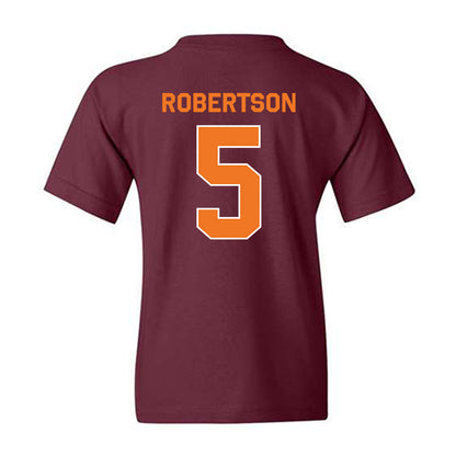 Virginia Tech - NCAA Baseball : Aiden Robertson - Classic Shersey Youth T-Shirt-1