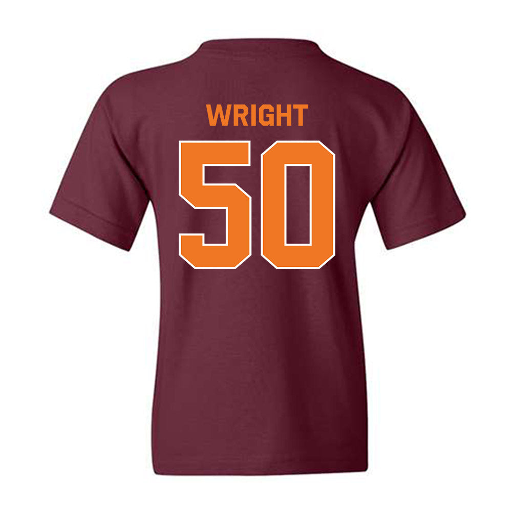 Virginia Tech - NCAA Football : Nathaniel Wright - Classic Shersey Youth T-Shirt-3