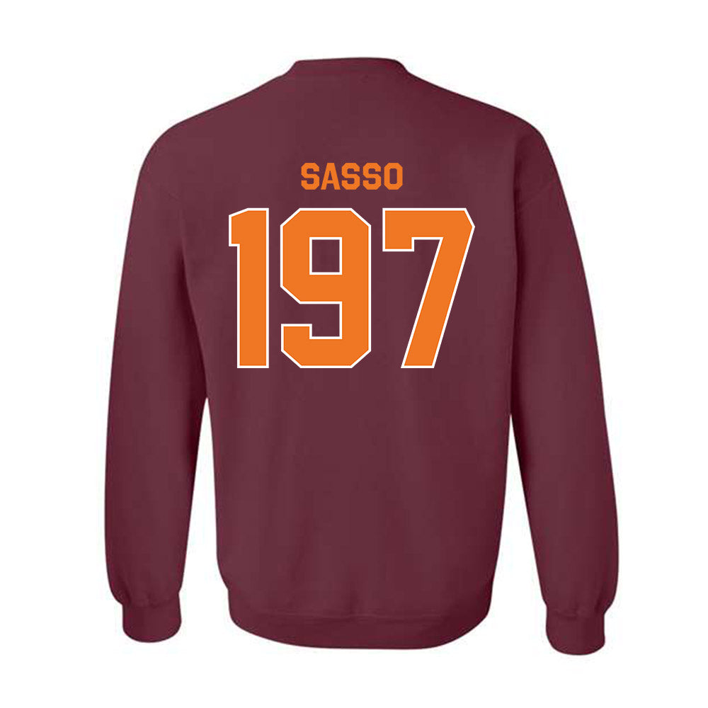 Virginia Tech - NCAA Wrestling : Sonny Sasso - Classic Shersey Crewneck Sweatshirt-1