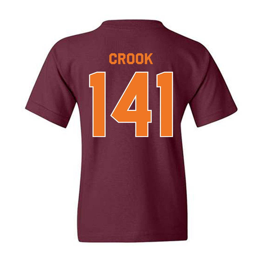 Virginia Tech - NCAA Wrestling : Tom Crook - Classic Shersey Youth T-Shirt-1