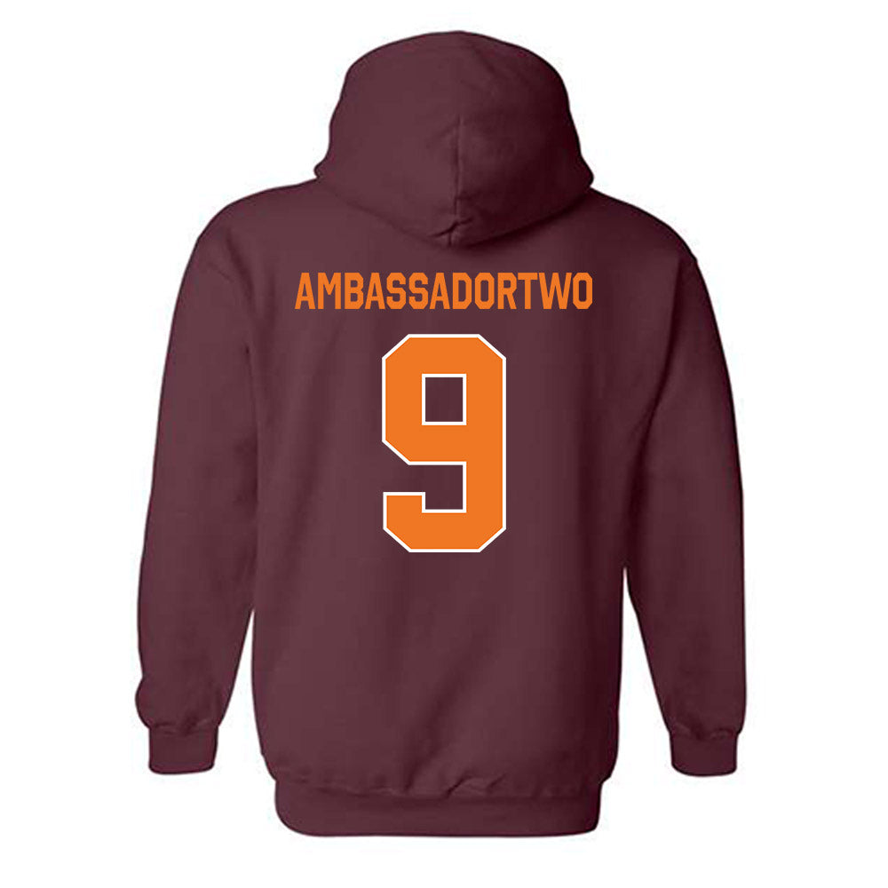 Virginia Tech - NCAA Men's Soccer : Test AmbassadorTwo - Classic Shersey Hooded Sweatshirt-3