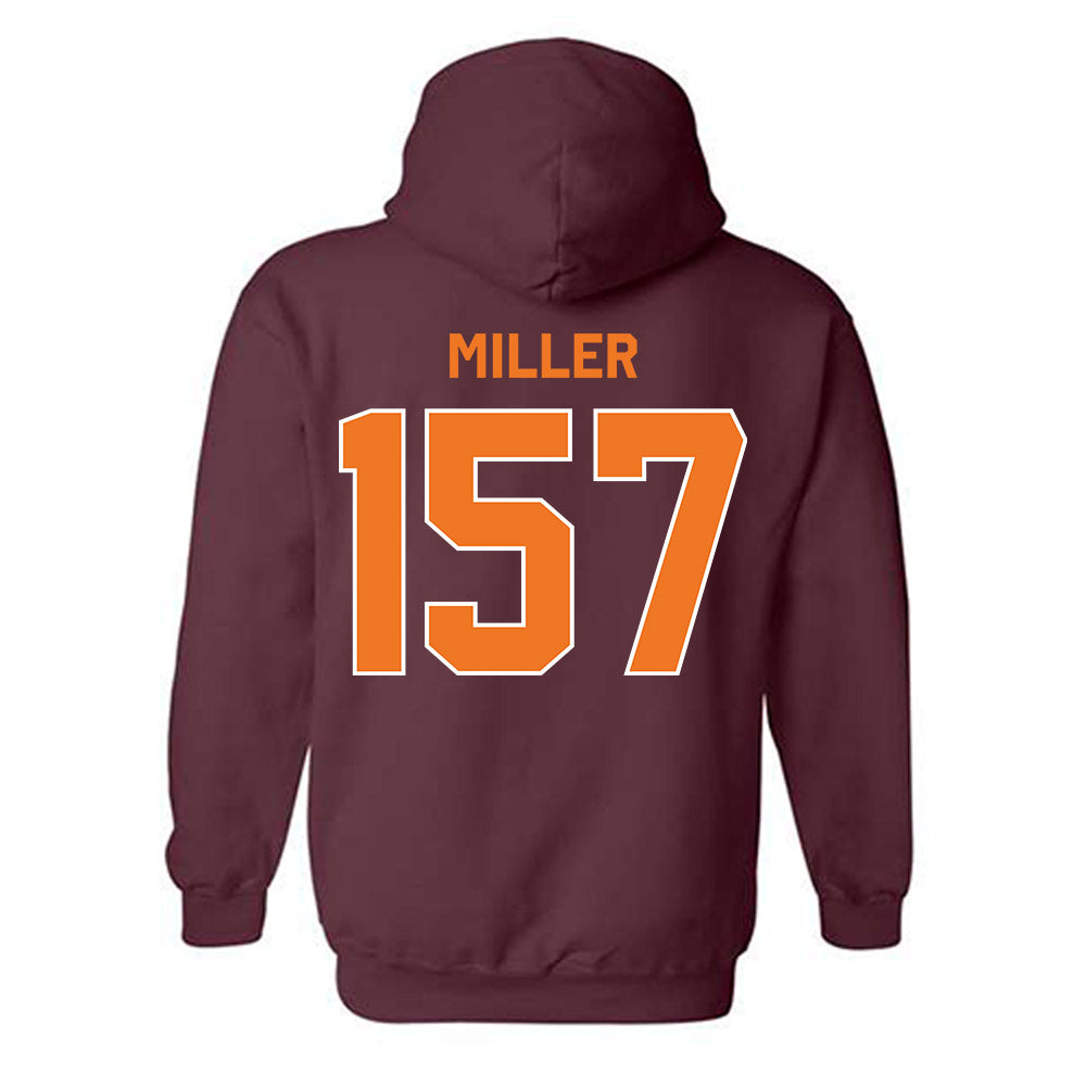 Virginia Tech - NCAA Wrestling : Ethen Miller - Classic Shersey Hooded Sweatshirt-1