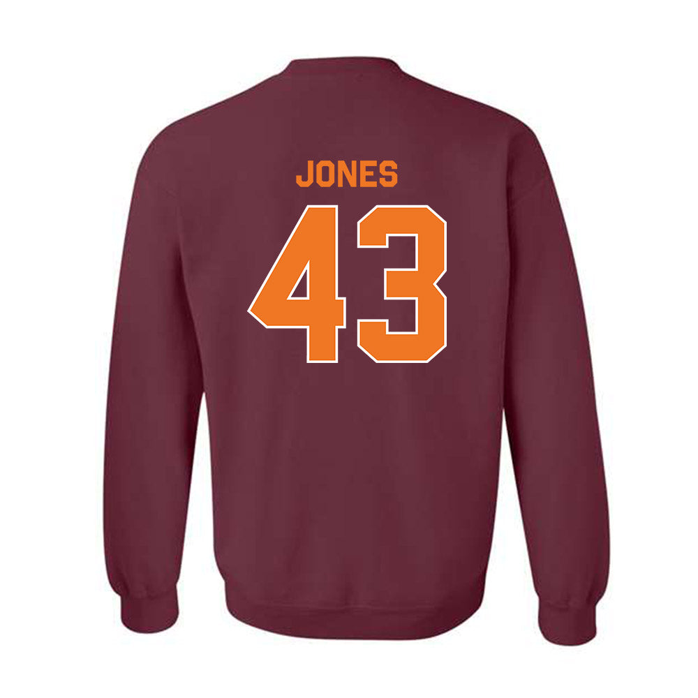 Virginia Tech - NCAA Football : Josh Jones - Classic Shersey Crewneck Sweatshirt-3