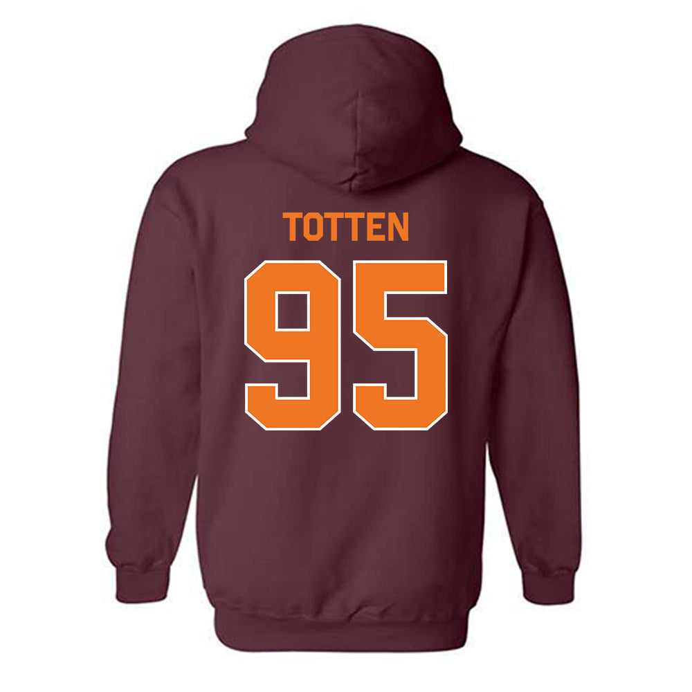 Virginia Tech - NCAA Football : Nathan Totten - Classic Shersey Hooded Sweatshirt-3