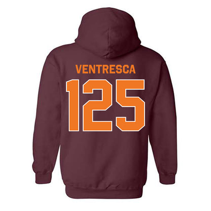 Virginia Tech - NCAA Wrestling : Eddie Ventresca - Classic Shersey Hooded Sweatshirt-1