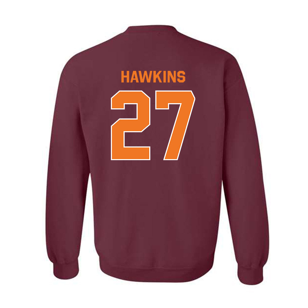 Virginia Tech - NCAA Football : Marcellous Hawkins - Classic Shersey Crewneck Sweatshirt-1