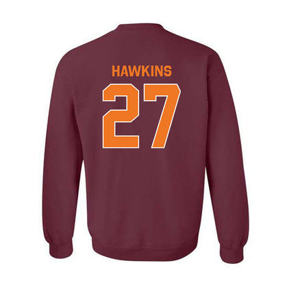 Virginia Tech - NCAA Football : Marcellous Hawkins - Classic Shersey Crewneck Sweatshirt-1