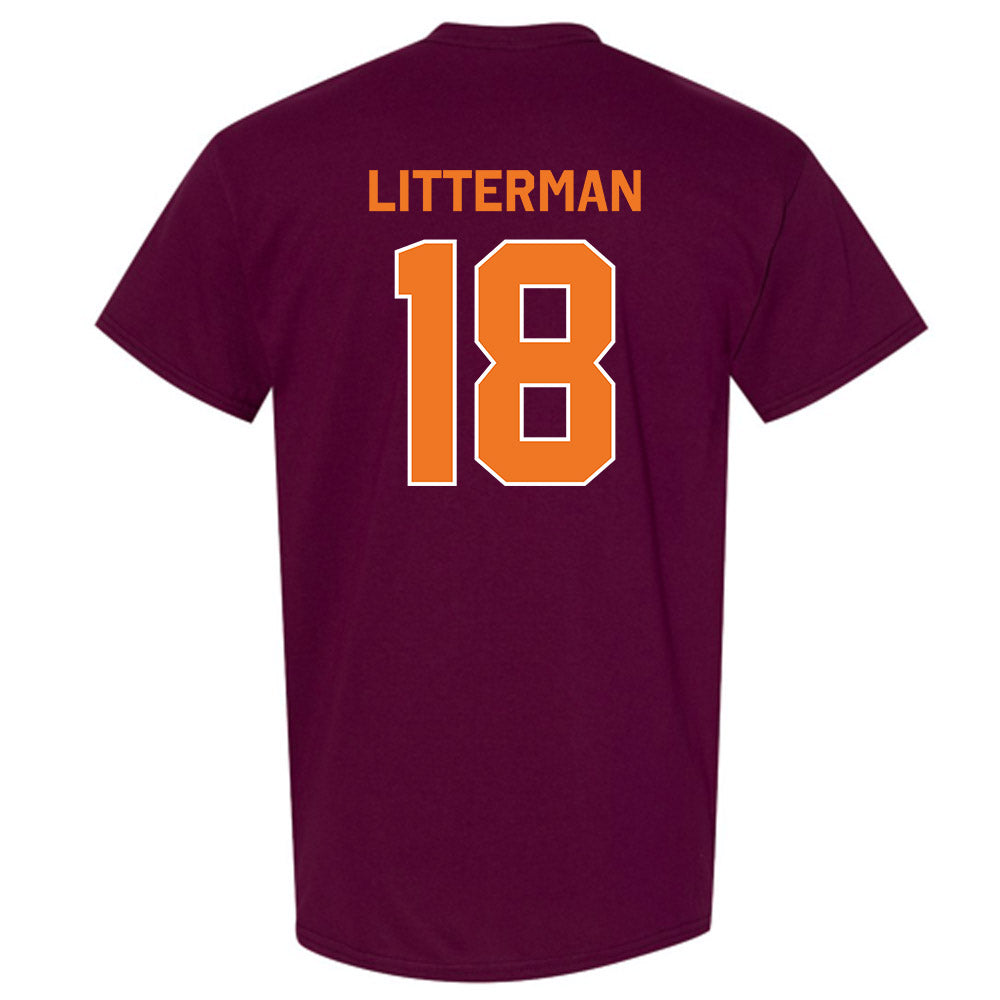 Virginia Tech - NCAA Baseball : Hudson Litterman - Classic Shersey T-Shirt-1