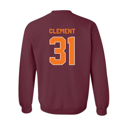 Virginia Tech - NCAA Baseball : Madden Clement - Classic Shersey Crewneck Sweatshirt-1