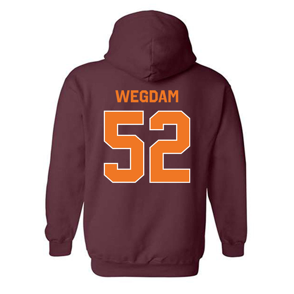 Virginia Tech - NCAA Football : Buddy Wegdam - Classic Shersey Hooded Sweatshirt-3