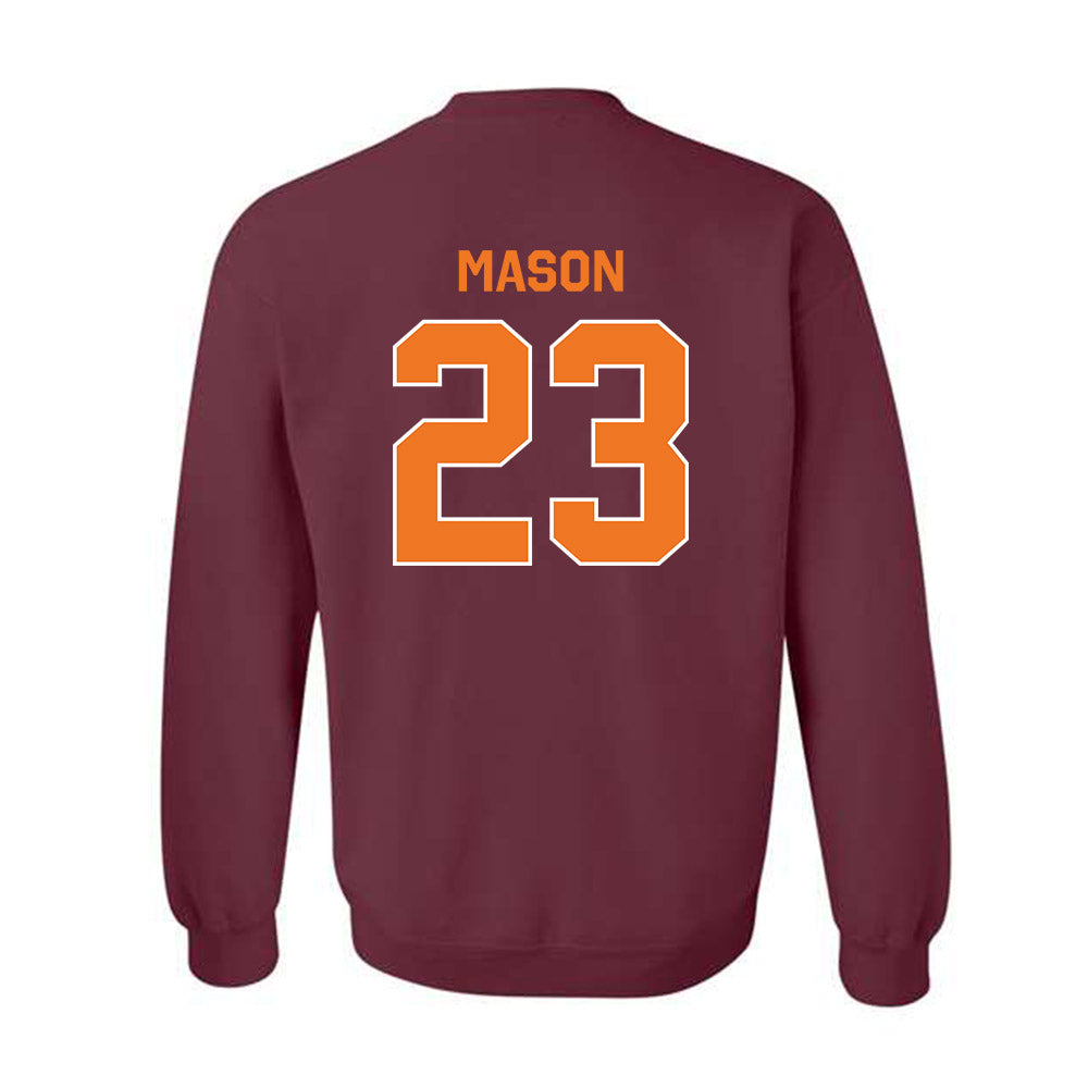 Virginia Tech - NCAA Football : Tyler Mason - Classic Shersey Crewneck Sweatshirt-3