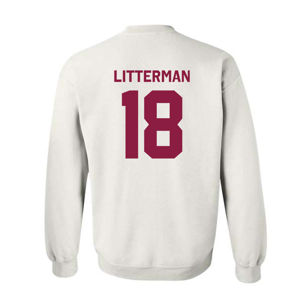 Virginia Tech - NCAA Baseball : Hudson Litterman - Classic Shersey Crewneck Sweatshirt-1