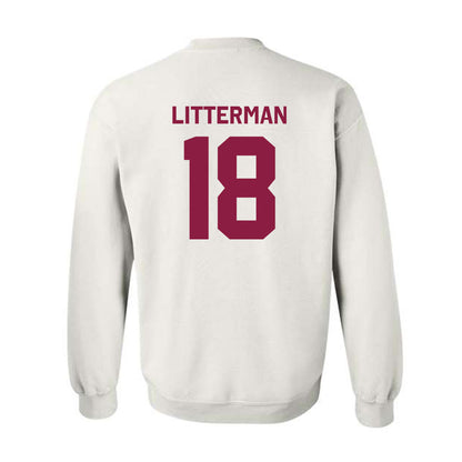 Virginia Tech - NCAA Baseball : Hudson Litterman - Classic Shersey Crewneck Sweatshirt-1