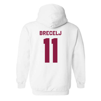Virginia Tech - NCAA Women's Basketball : Spela Brecelj - Classic Shersey Hooded Sweatshirt-1