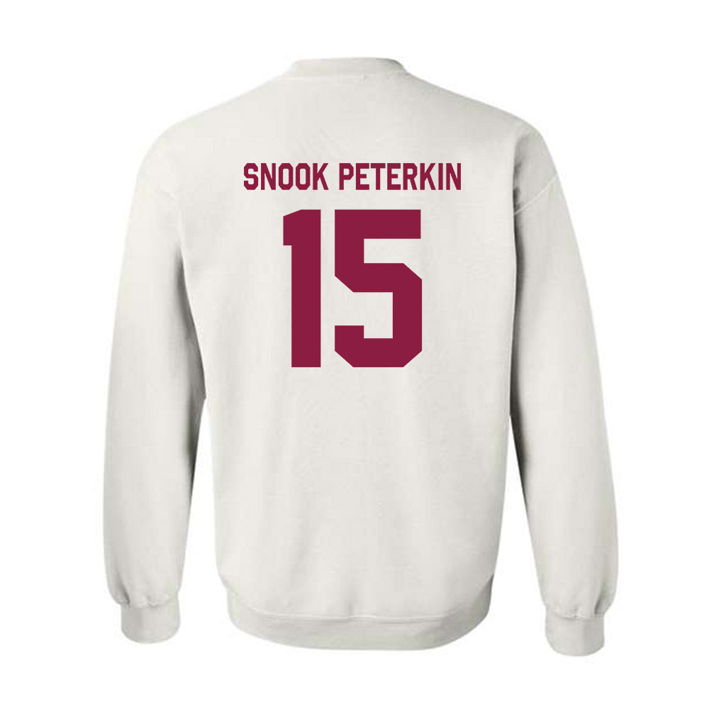 Virginia Tech - NCAA Football : Shamarius "Snook" Peterkin - Classic Shersey Crewneck Sweatshirt-2