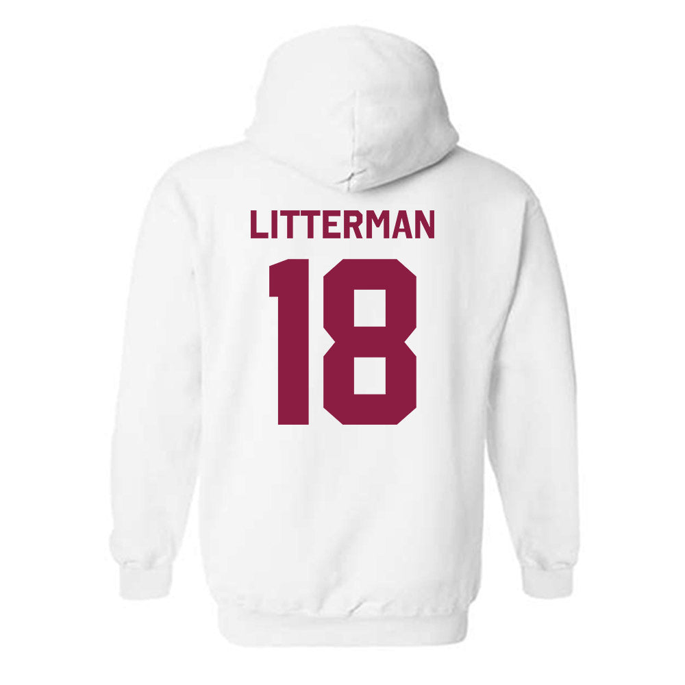 Virginia Tech - NCAA Baseball : Hudson Litterman - Classic Shersey Hooded Sweatshirt-1