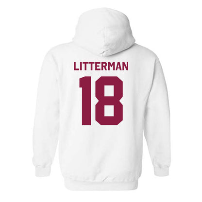 Virginia Tech - NCAA Baseball : Hudson Litterman - Classic Shersey Hooded Sweatshirt-1