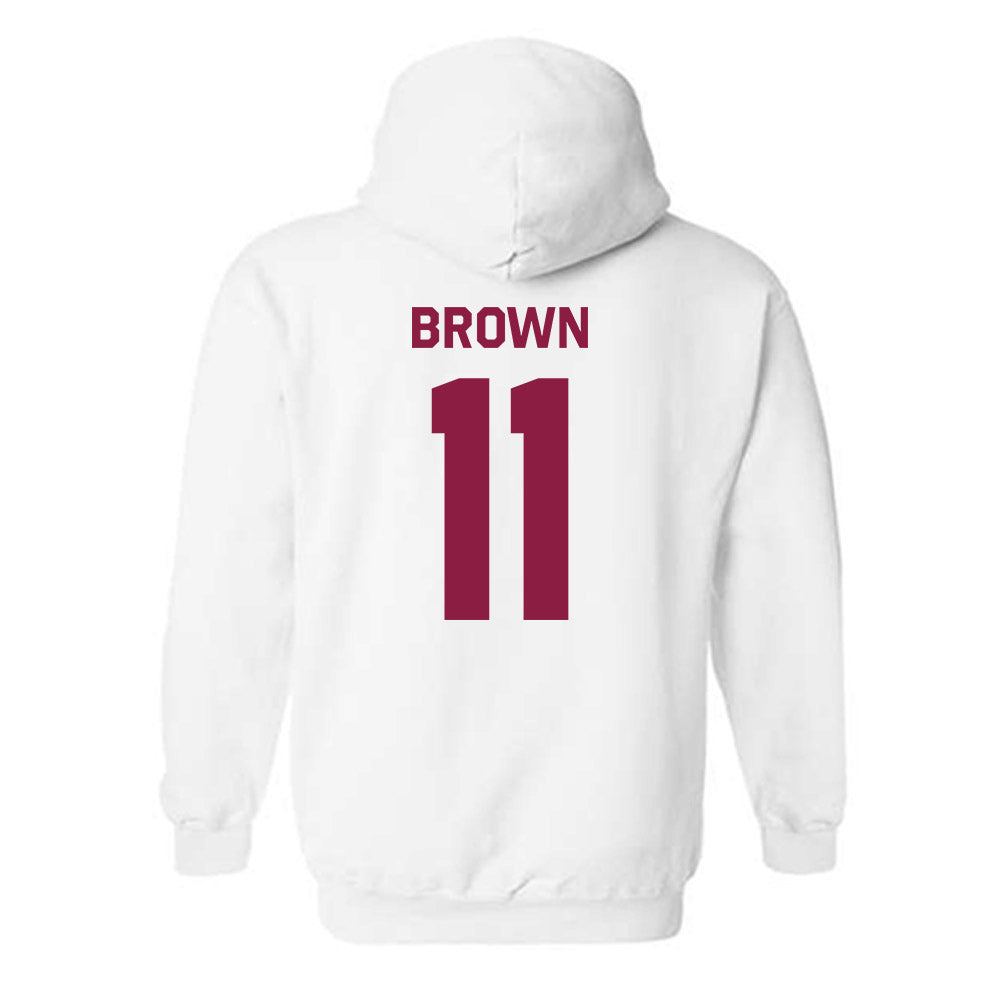 Virginia Tech - NCAA Football : Davion Brown - Classic Shersey Hooded Sweatshirt-2