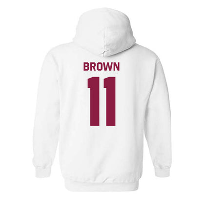 Virginia Tech - NCAA Football : Davion Brown - Classic Shersey Hooded Sweatshirt-2