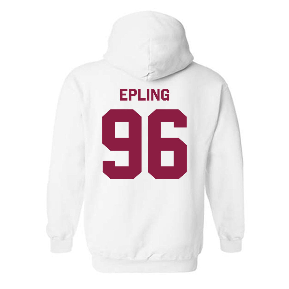 Virginia Tech - NCAA Football : Christian Epling - Classic Shersey Hooded Sweatshirt-2