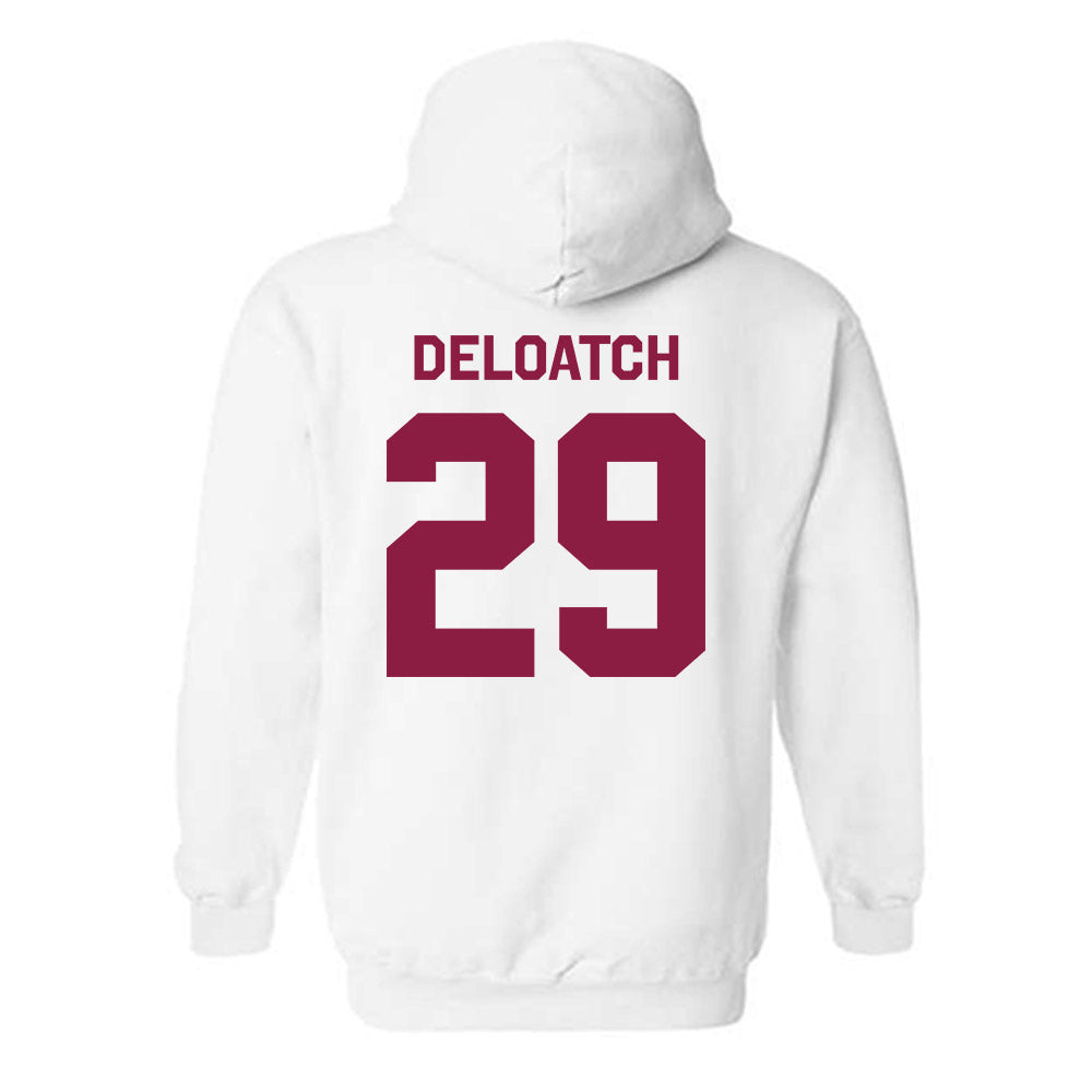 Virginia Tech - NCAA Football : Jahmari DeLoatch - Classic Shersey Hooded Sweatshirt-1