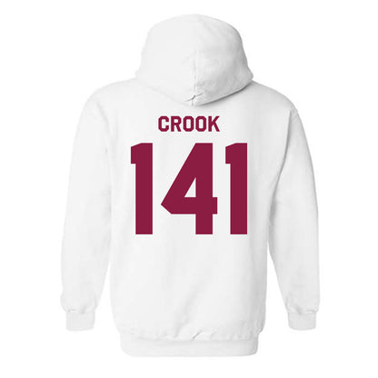 Virginia Tech - NCAA Wrestling : Tom Crook - Classic Shersey Hooded Sweatshirt-1