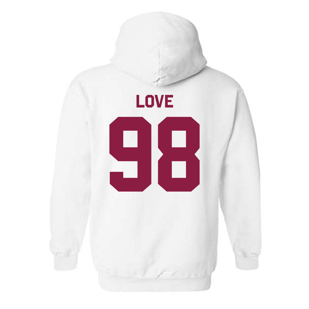 Virginia Tech - NCAA Football : Will Love - Classic Shersey Hooded Sweatshirt-2