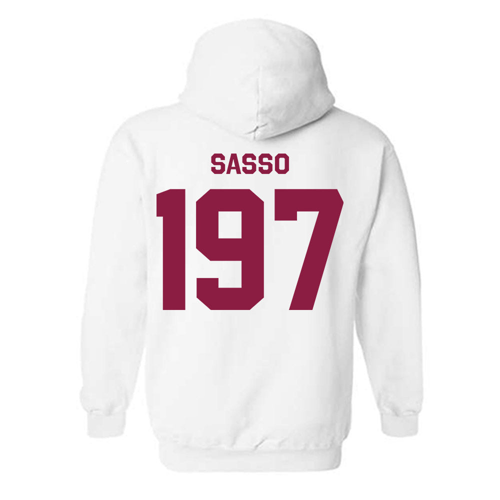 Virginia Tech - NCAA Wrestling : Sonny Sasso - Classic Shersey Hooded Sweatshirt-1